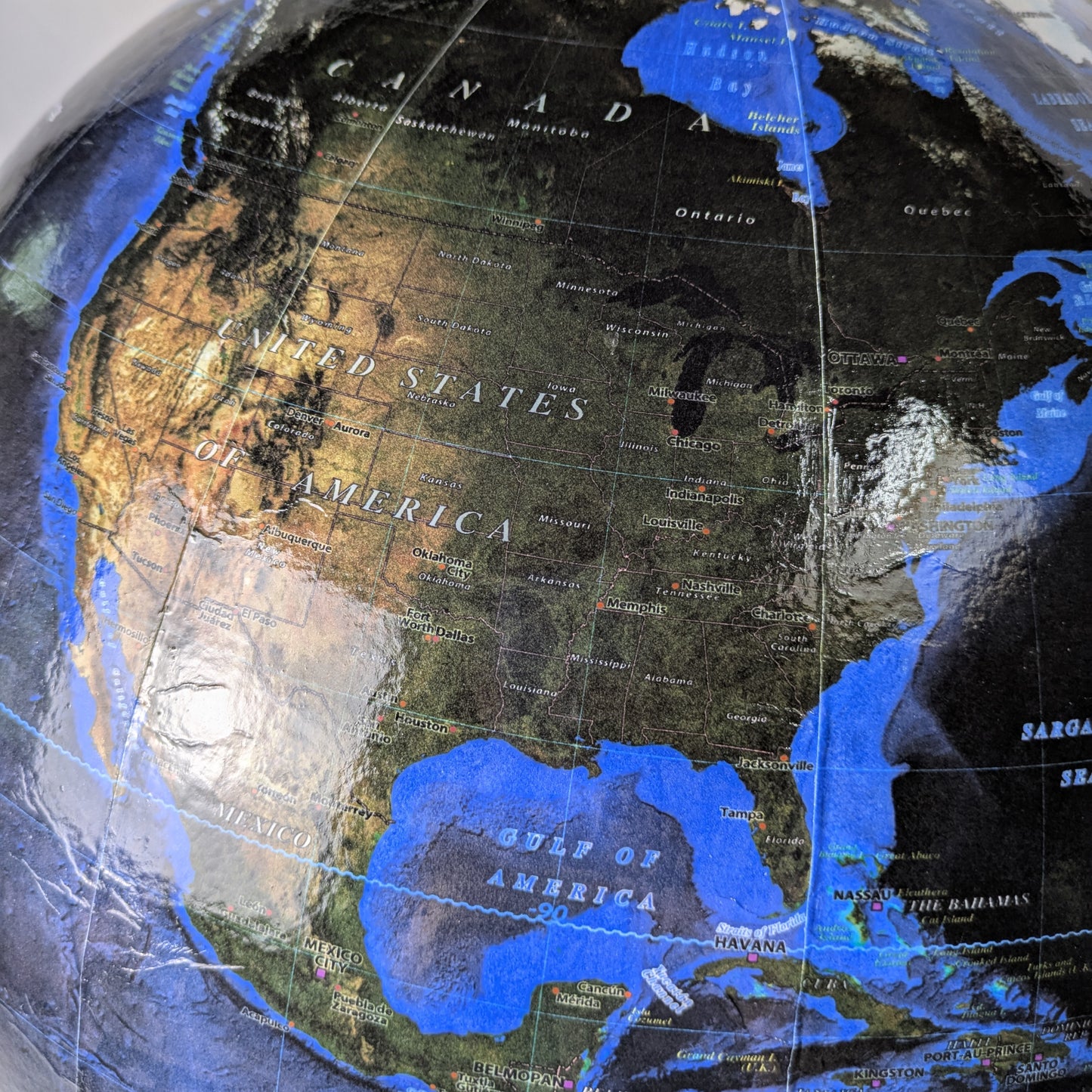 50cm Satellite World Globe