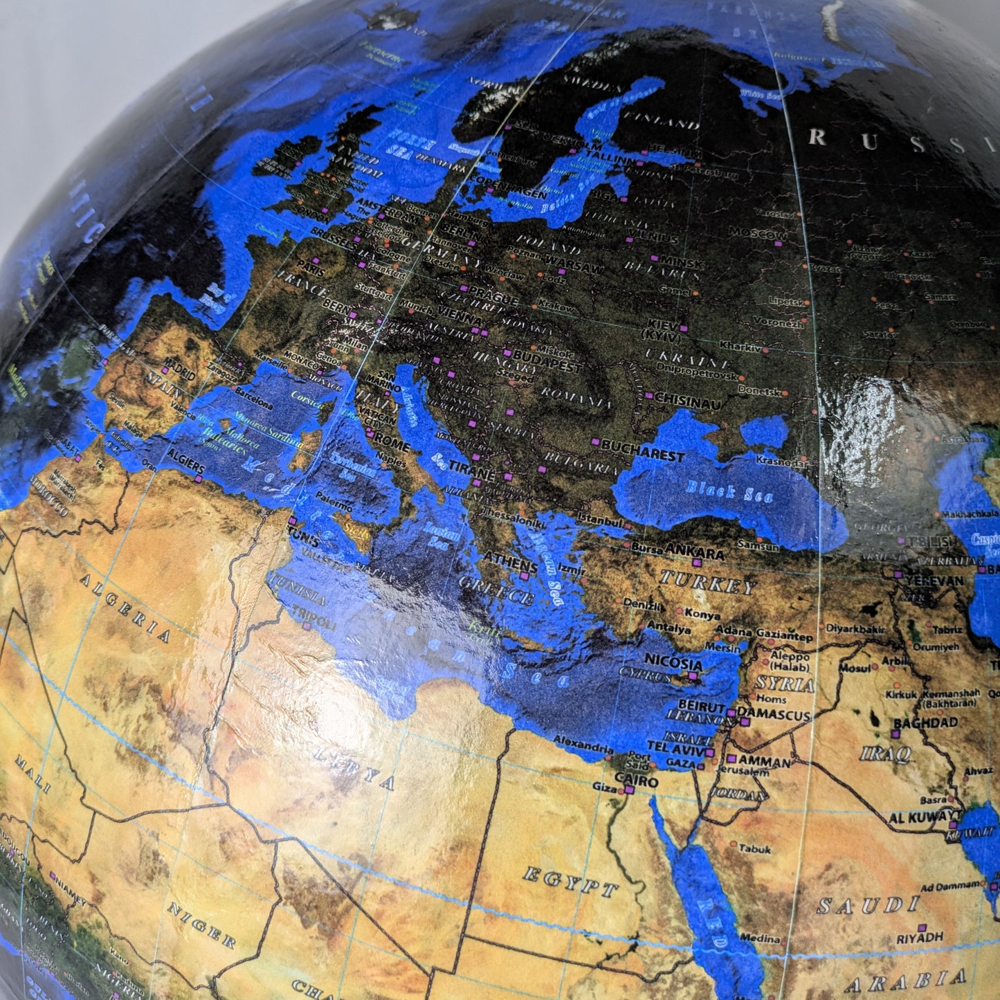 50cm Satellite World Globe