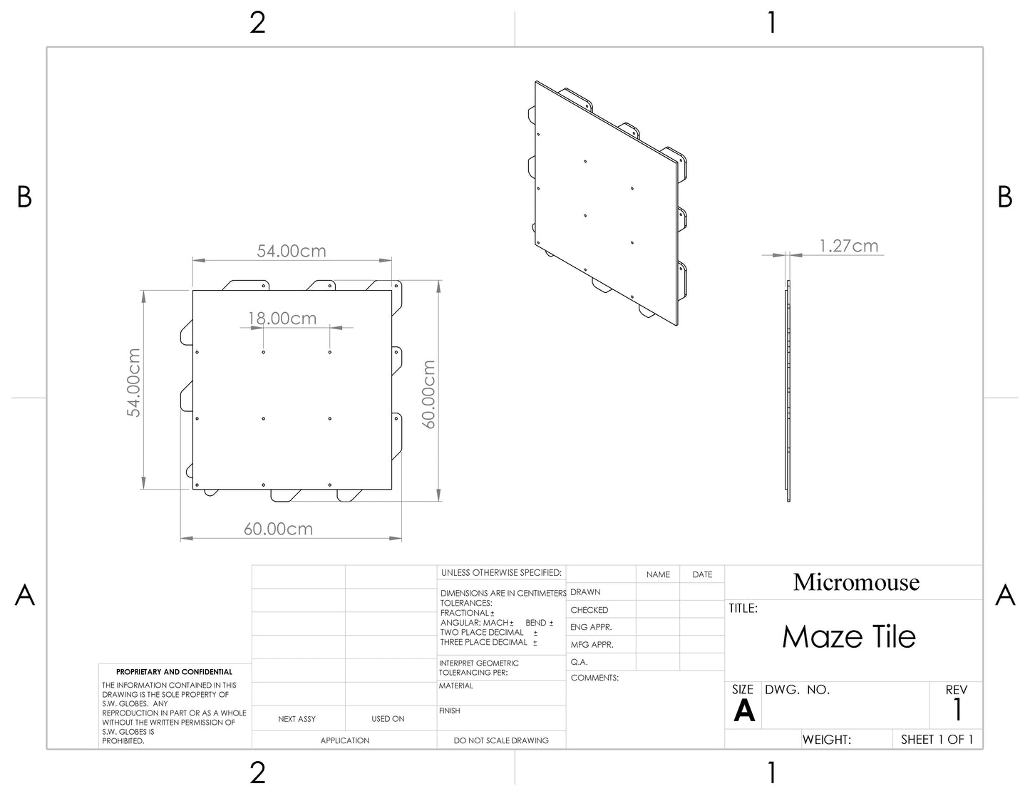 Micromouse Maze Tile