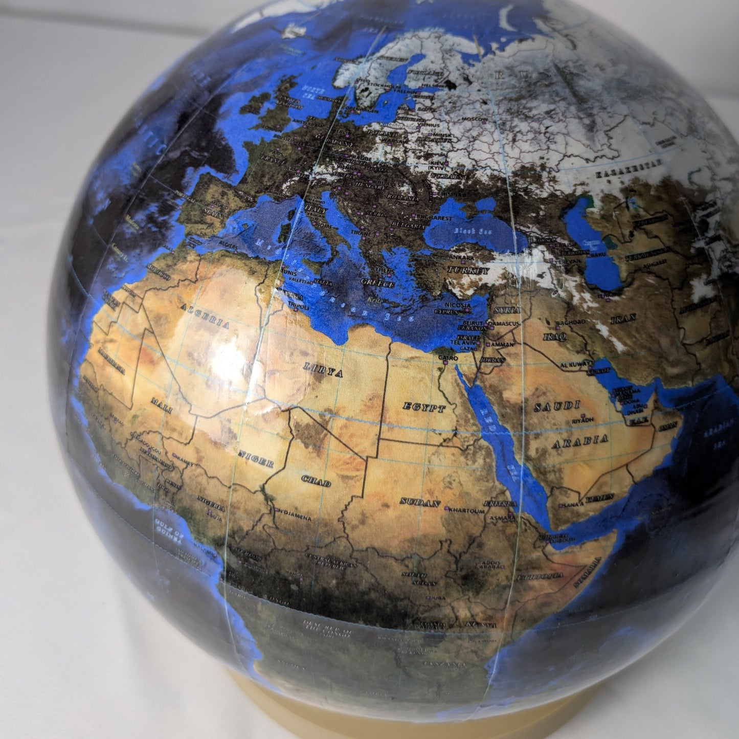 22cm Satellite World Globe