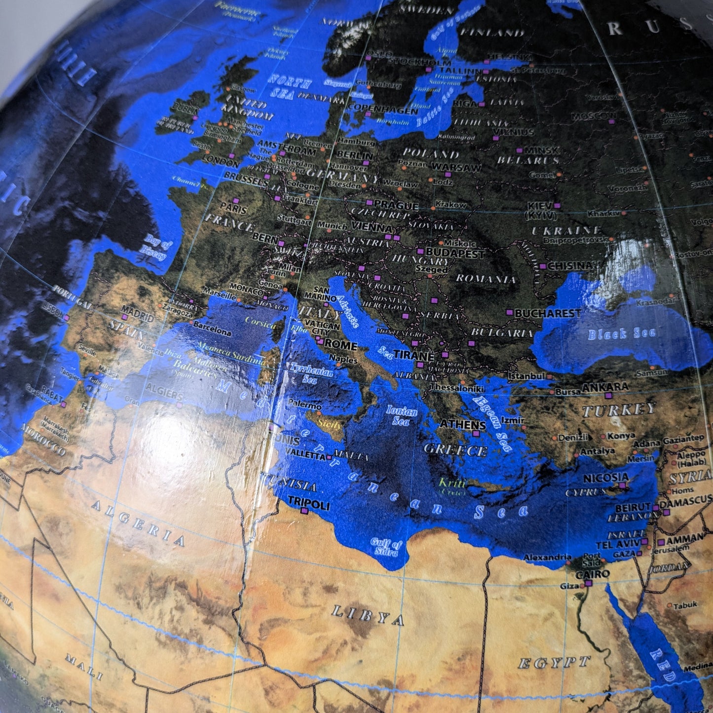 50cm Satellite World Globe