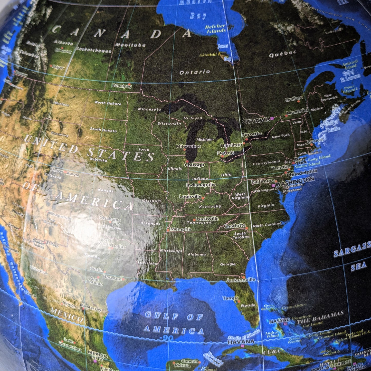 50cm Satellite World Globe - Summer Edition