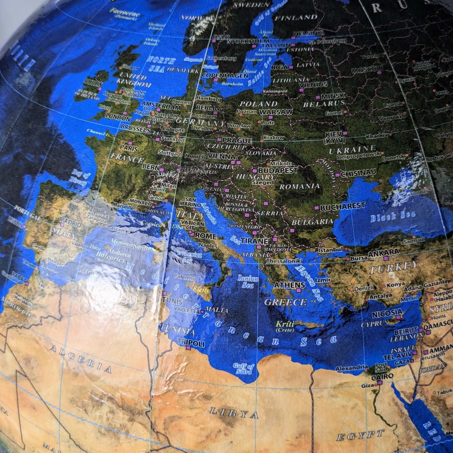 50cm Satellite World Globe - Summer Edition